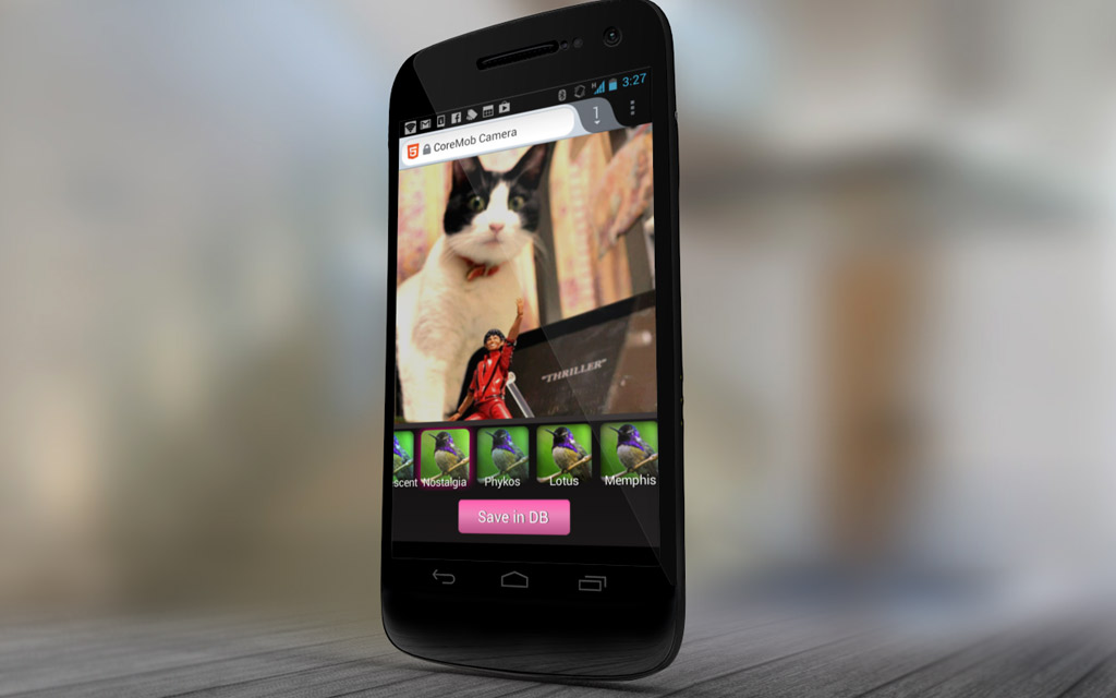 Coremob Camera app on Android